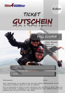 Gutschein Fallschirm